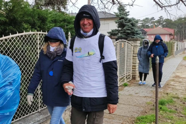 Patrónus LC Győr: a Petőfi sétányon is jártak a Patrónus Lions a Balaton Camino útvonalán gyaloglói